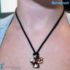 Gold Maltese Cross Pendant handmade Murano glass - La Fondazione snc - PEND0019