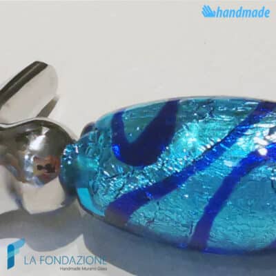 Ocean Pizza Cutter handmade Murano glass - La Fondazione snc - PIZZA002