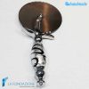 Silver Pizza Cutter handmade Murano glass - La Fondazione snc - PIZZA004
