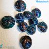 Phoenician Ocean beads with aventurine handmade in Murano glass - La Fondazione snc - PERLA032