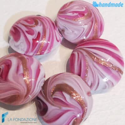 Phoenician Lady beads with aventurine handmade in Murano glass - La Fondazione snc - PERLA033