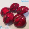 Phoenician Fire beads with aventurine handmade in Murano glass - La Fondazione snc - PERLA034