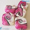 Maui Fucsia beads with aventurine handmade in Murano glass - La Fondazione snc - PERLA042