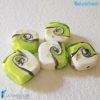 Maui Lime beads with aventurine handmade in Murano glass - La Fondazione snc - PERLA043