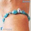 Bracciale Fenicio Sky pieno con avventurina in vetro di Murano - La Fondazione snc - BRAC0082