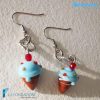 Drop earrings with ice cream handmade Murano glass - La Fondazione snc - EARRINGSC0062
