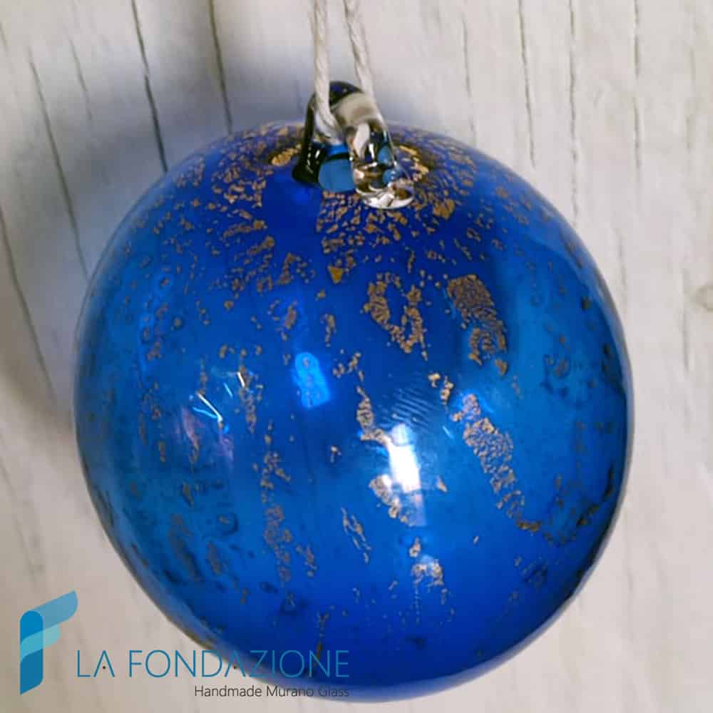 Confezione da 4 Palle di Natale Oro in vetro di Murano - La Fondazione snc - TMAS003