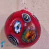 Palle di Natale Murrina Rosse in vetro di Murano - La Fondazione snc - TMAS015