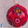 Palle di Natale Murrina Rosse in vetro di Murano - La Fondazione snc - TMAS015
