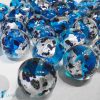 Silver Sphere Pearls with blue aventurine 12 mm - La Fondazione snc - PERLA048