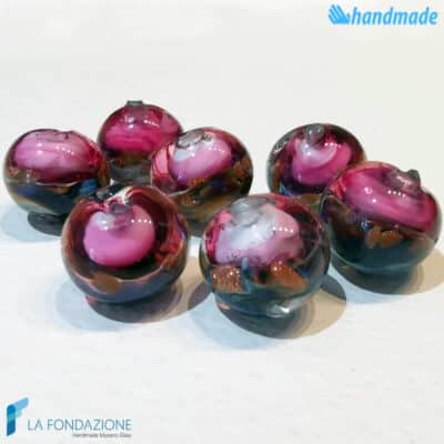 Chalcedony Beads 12 mm ruby red - La Fondazione snc - PERLA049