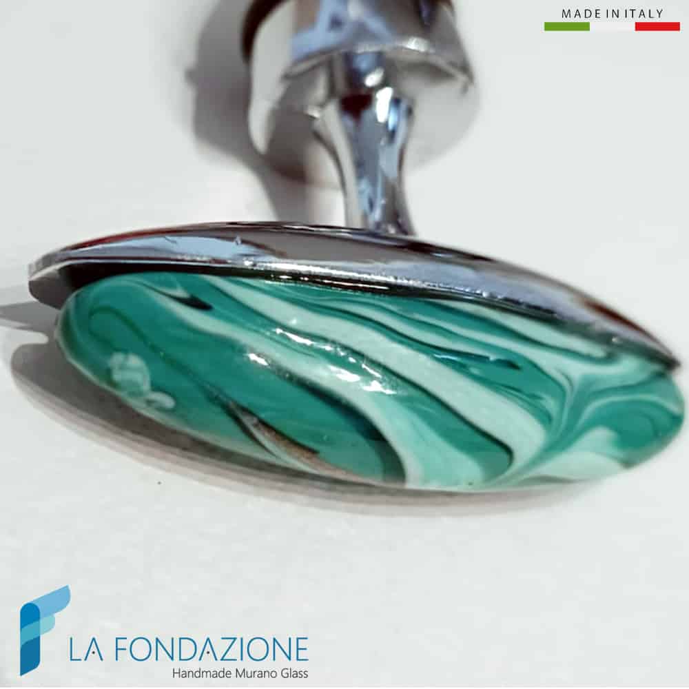 Cavatappi Fenicio Menta con avventurina - La Fondazione snc - SCREW004