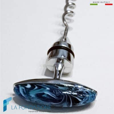 Cavatappi Fenicio Acqua con avventurina - La Fondazione snc - SCREW008