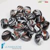 Perle Fenicio Nere Lime con avventurina in vetro di Murano | La Fondazione snc | PERLA058