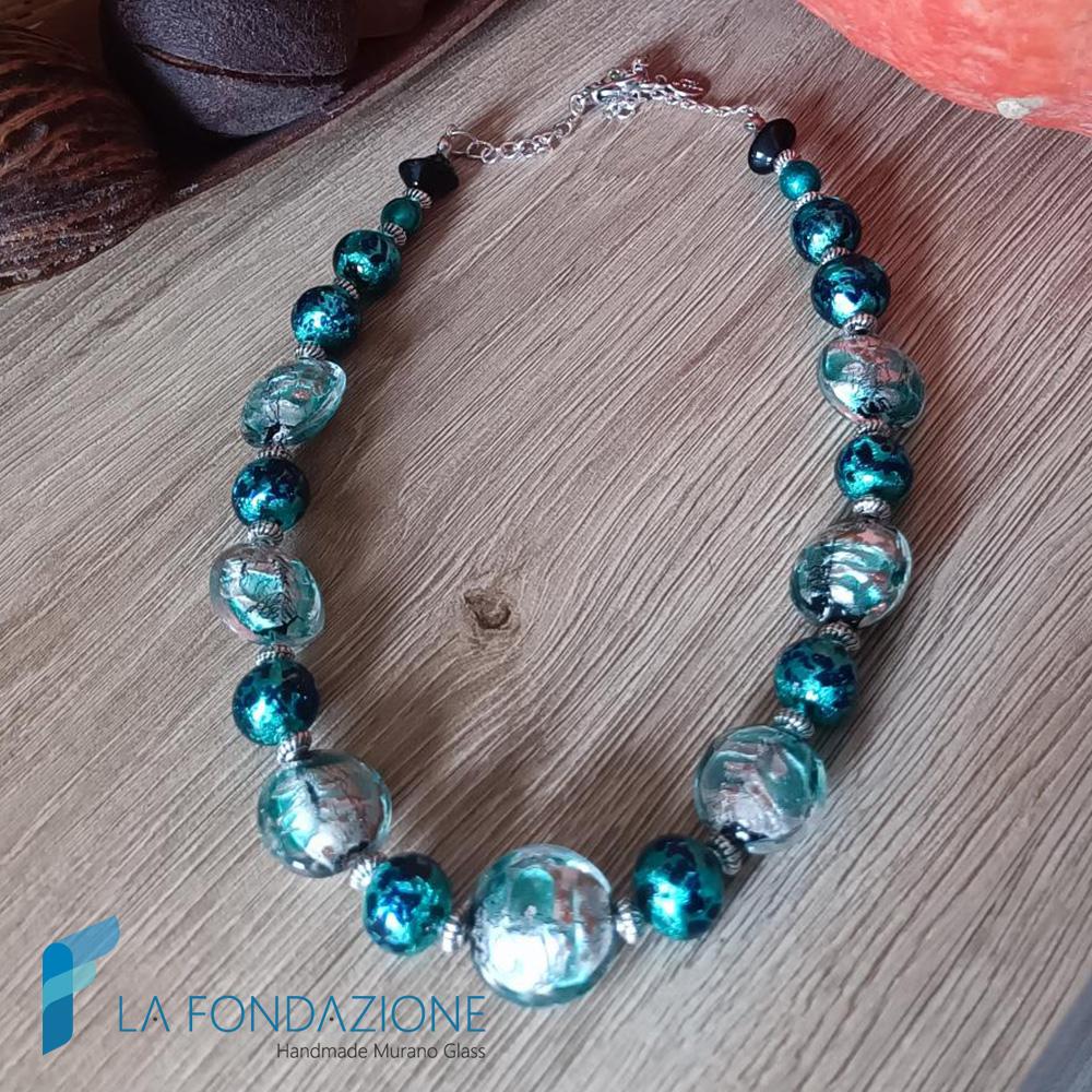 Marina Beach necklace with aventurine | La Fondazione snc | COLL0125