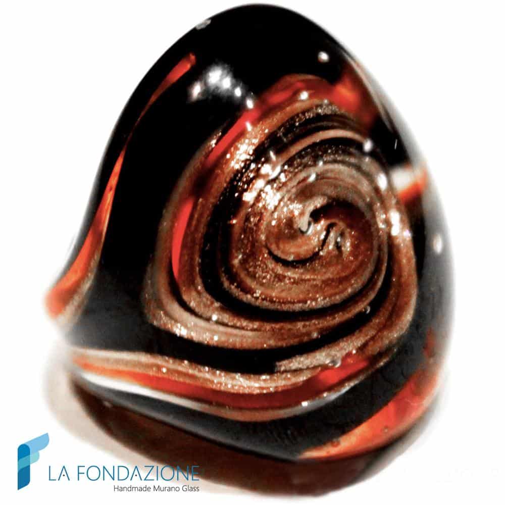 Vertigo band ring with aventurine | la Fondazione snc | RINGS0003