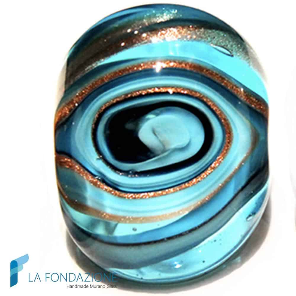 Vertigo band ring with aventurine | la Fondazione snc | RINGS0003