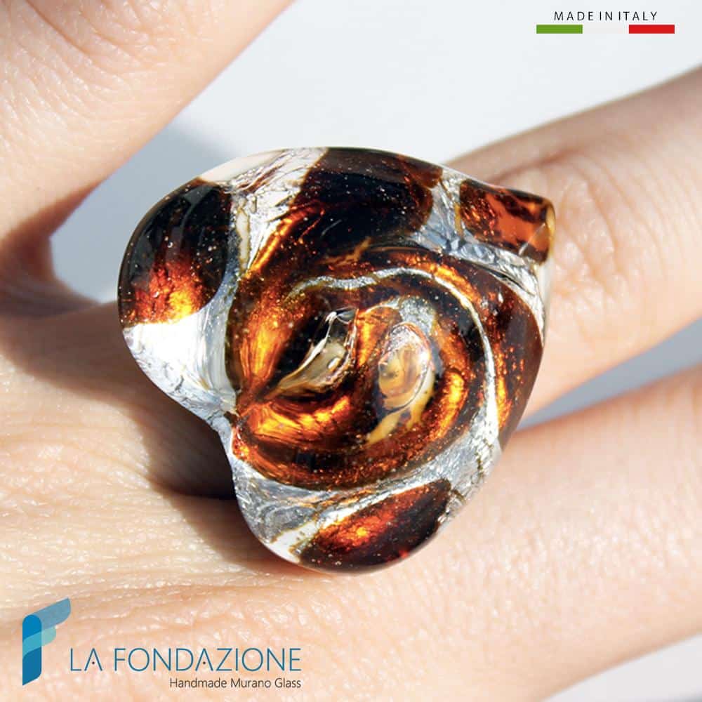 Adjustable heart band ring | La Fondazione snc | RINGS0011