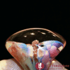 Round Chalcedony Ring with Aventurine | La Fondazione snc | RINGS0016