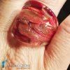 Anello a fascia Oro e Rosso con avventurina | La Fondazione snc | RINGS0024