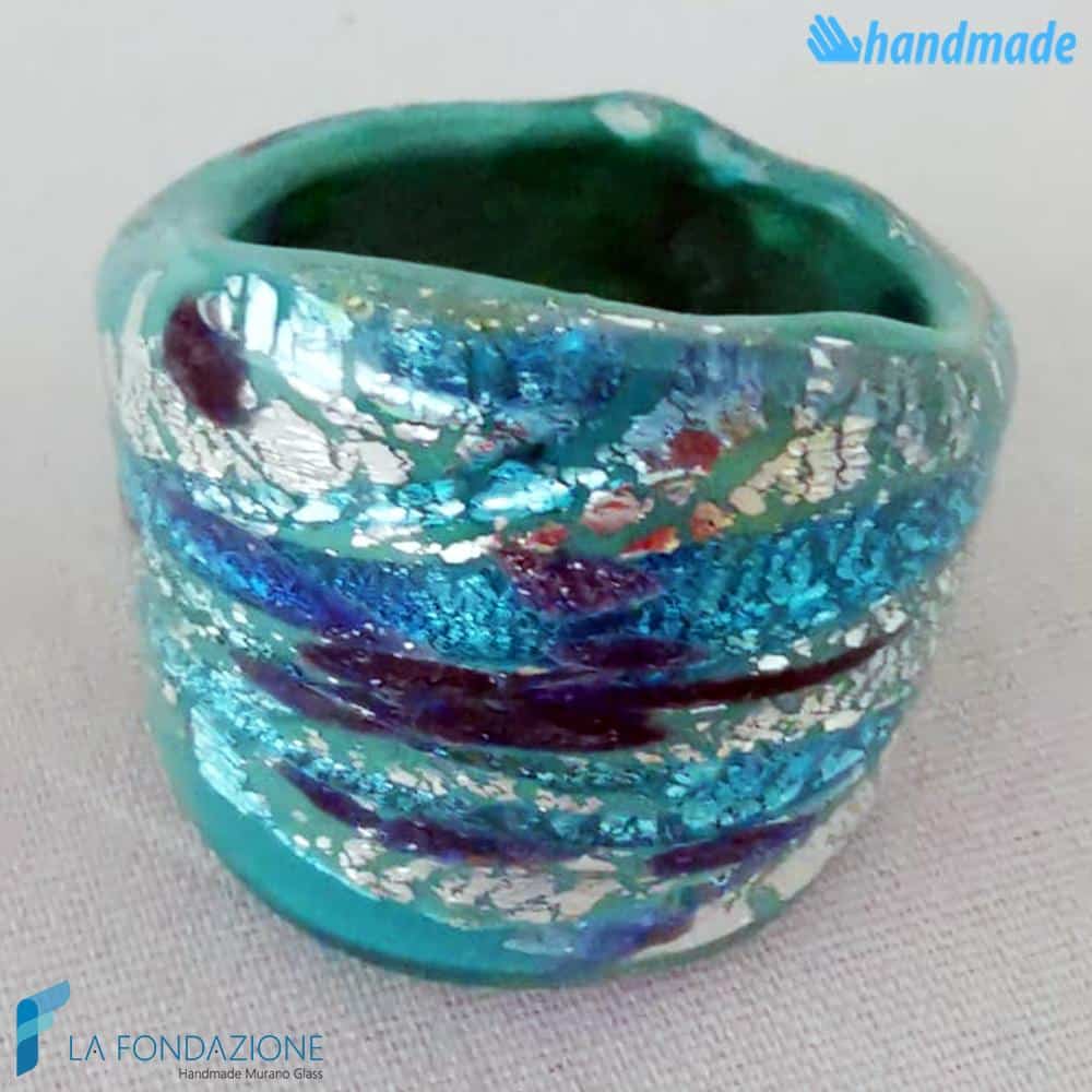 Anello Frozen a fascia con avventurina | La Fondazione snc | RINGS0076