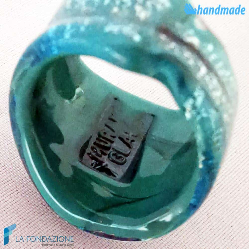 Anello Frozen a fascia con avventurina | La Fondazione snc | RINGS0076