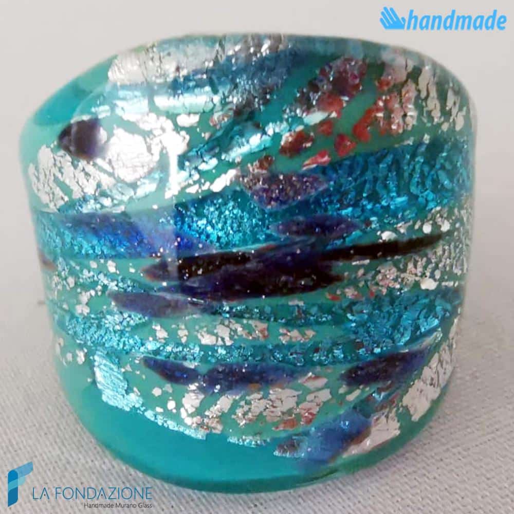 Anello Frozen a fascia con avventurina | La Fondazione snc | RINGS0076