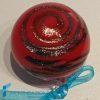 Red Christmas balls streaked with aventurine | La Fondazione snc | TMAS009