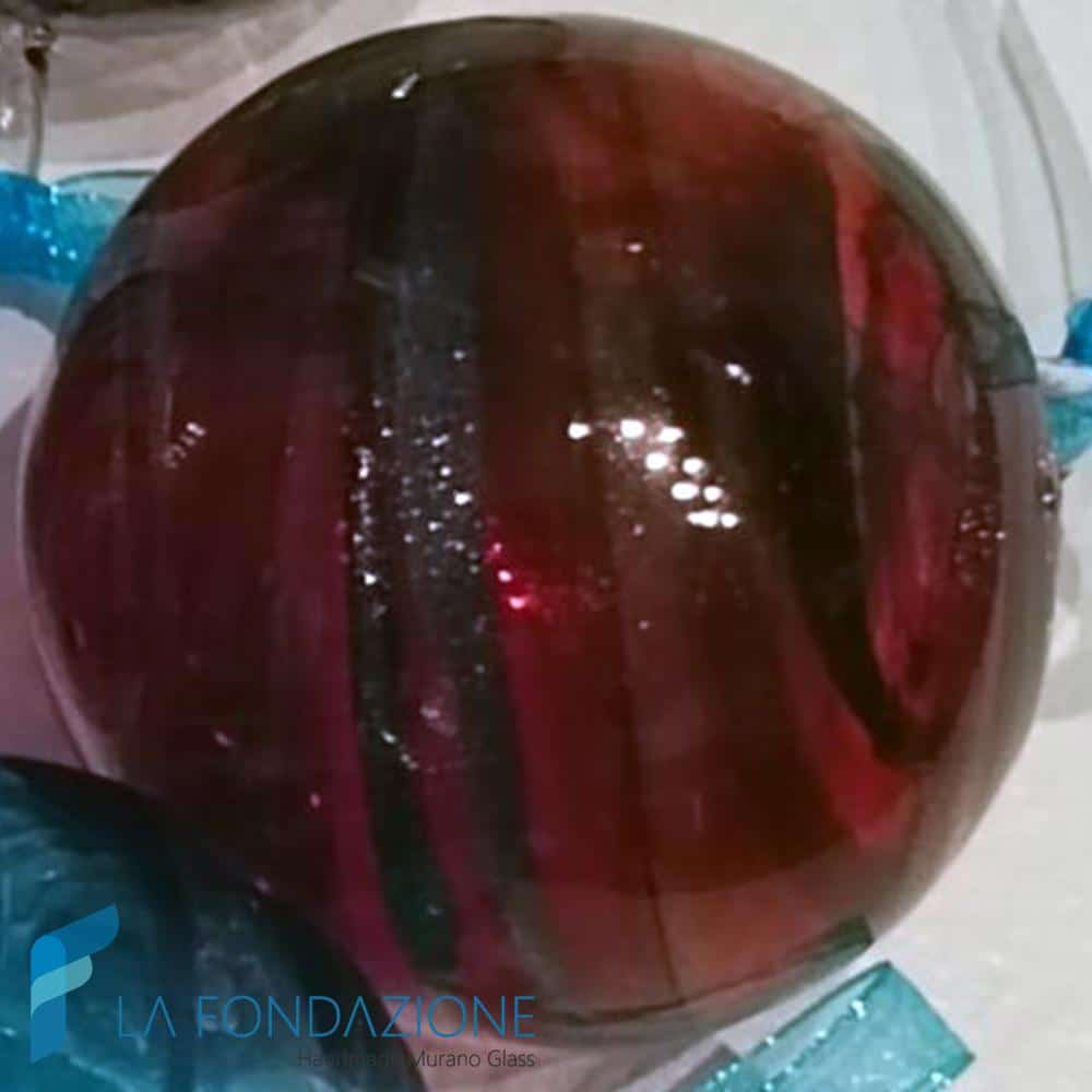 Transparent Christmas balls with aventurine | La Fondazione snc | TMAS010