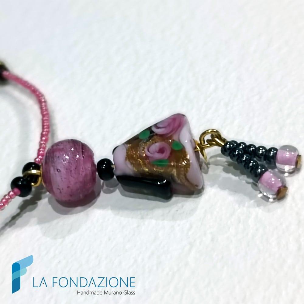 Collana Bambolina Rosa con oro | La Fondazione snc | COLL0126
