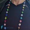 Multicolor Candy necklace with gold and silver | La Fondazione snc | COLL0127