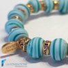 Elastic satin Diana bracelet with rhinestones - BRAC0093 - La Fondazione
