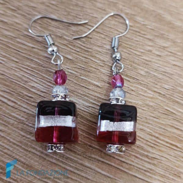 Cube set with necklace, earrings and bracelet