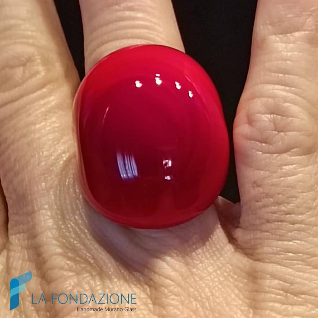 Anello a fascia Full Color - Rosso | La Fondazione snc | RINGS0158