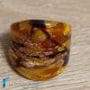 Anello a fascia Miele con avventurina e oro | La Fondazione snc | RINGS0160