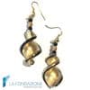 Orecchini Bisanzio Oro Nero | EARRINGSC0069 | La Fondazione snc