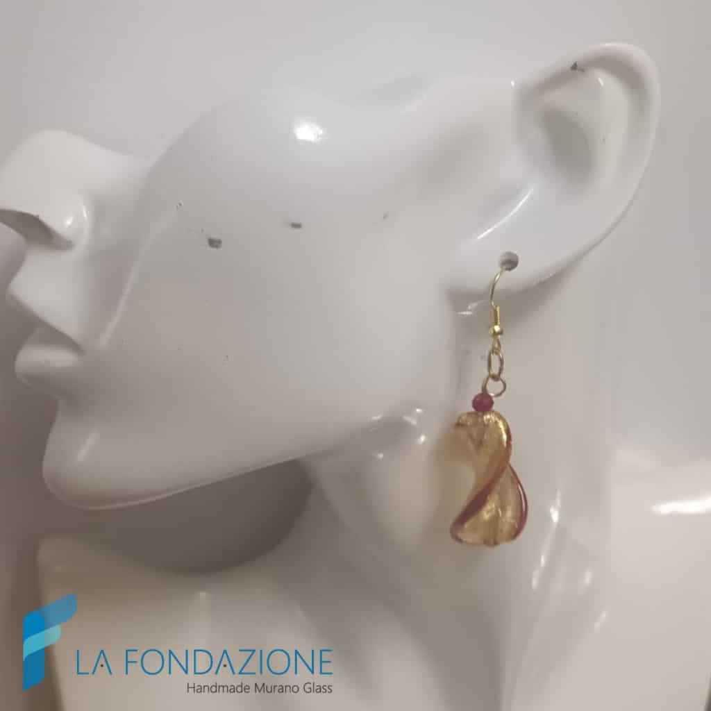 Orecchini Bisanzio Oro Rosso | EARRINGSC0069 | La Fondazione snc