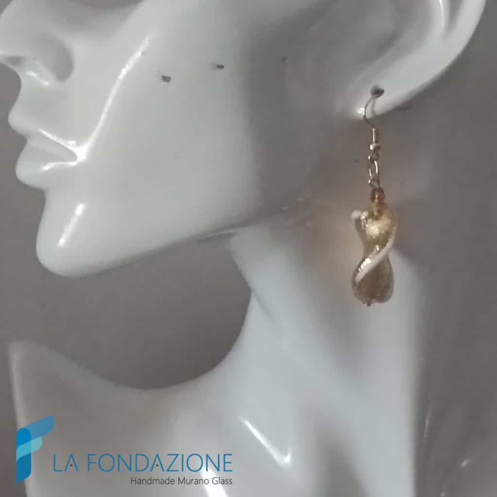 Orecchini Bisanzio Bianco | EARRINGSC0069 | La Fondazione snc