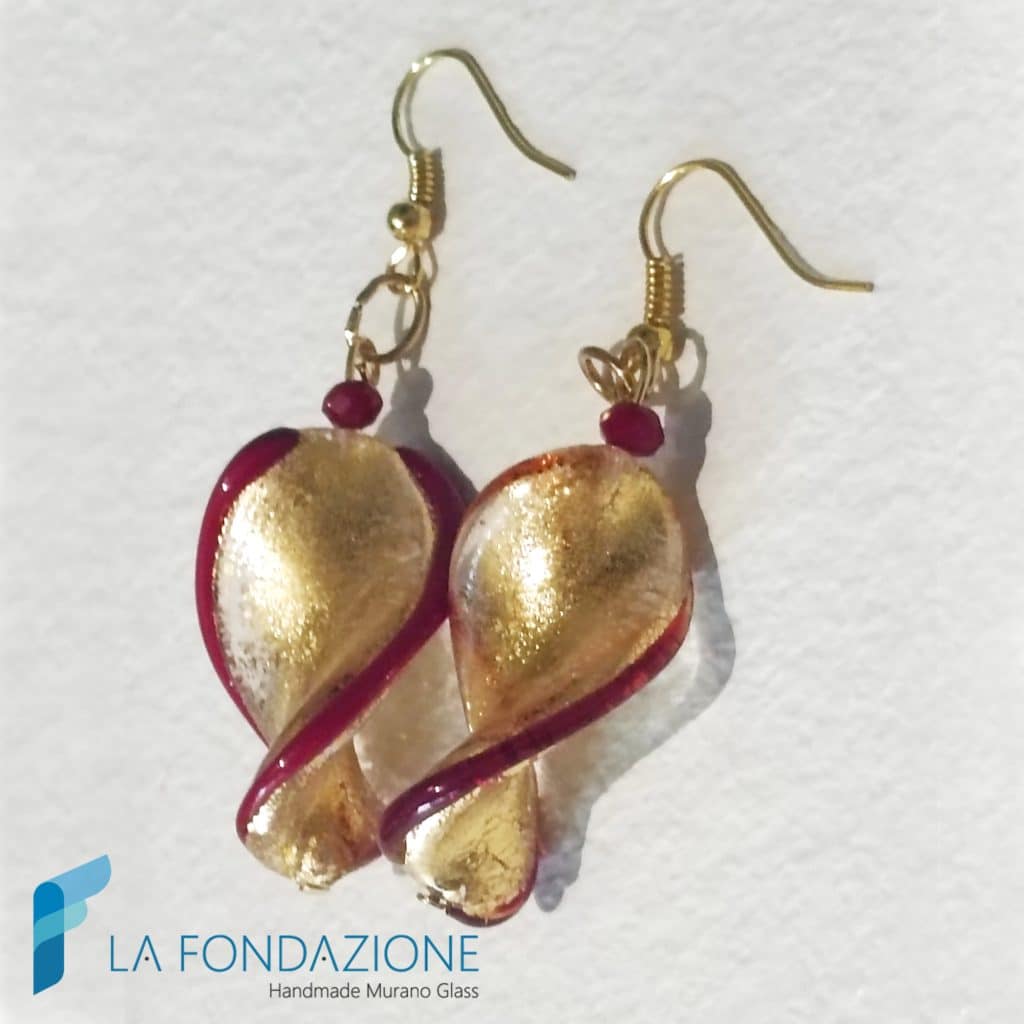 Orecchini Bisanzio Oro Rosso | EARRINGSC0069 | La Fondazione snc