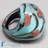 Anello a fascia Maldive con avventurina e oro | RINGS0161 | La Fondazione snc