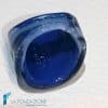 Anello a fascia Nocturna con avventurina blu | La Fondazione snc | RINGS0162