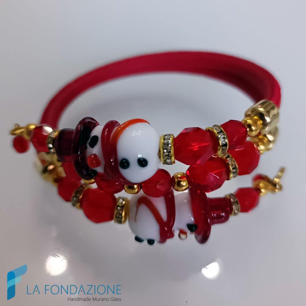 Bracciale Pupazzo di Neve con strass | La Fondazione snc | BRAC0094