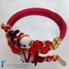 Snowman bracelet with rhinestones | La Fondazione snc | BRAC0094