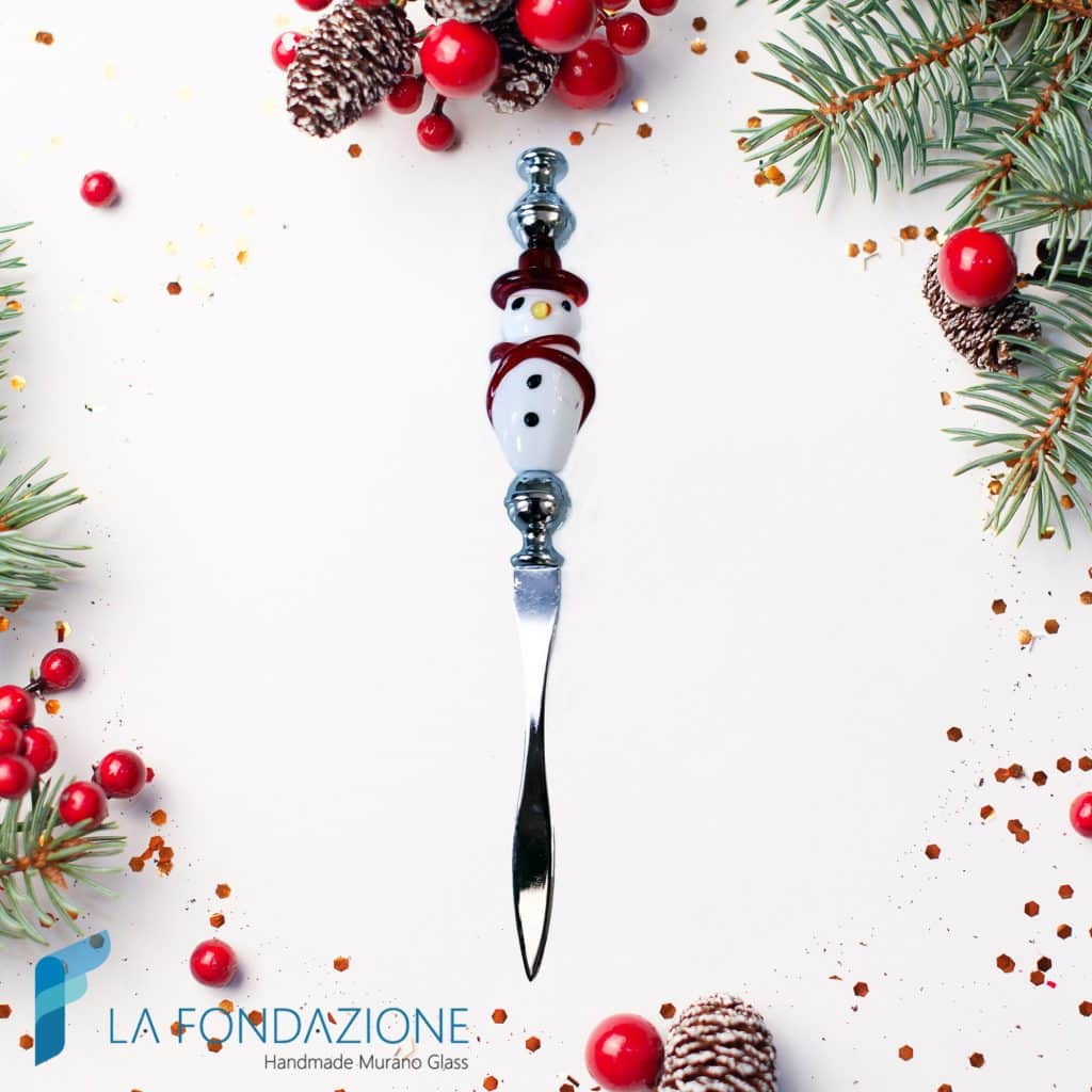 Paper Opener with Snowman | La Fondazione snc | DECO003