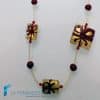 Christmas necklace with gold packages | La Fondazione snc | COLL0129