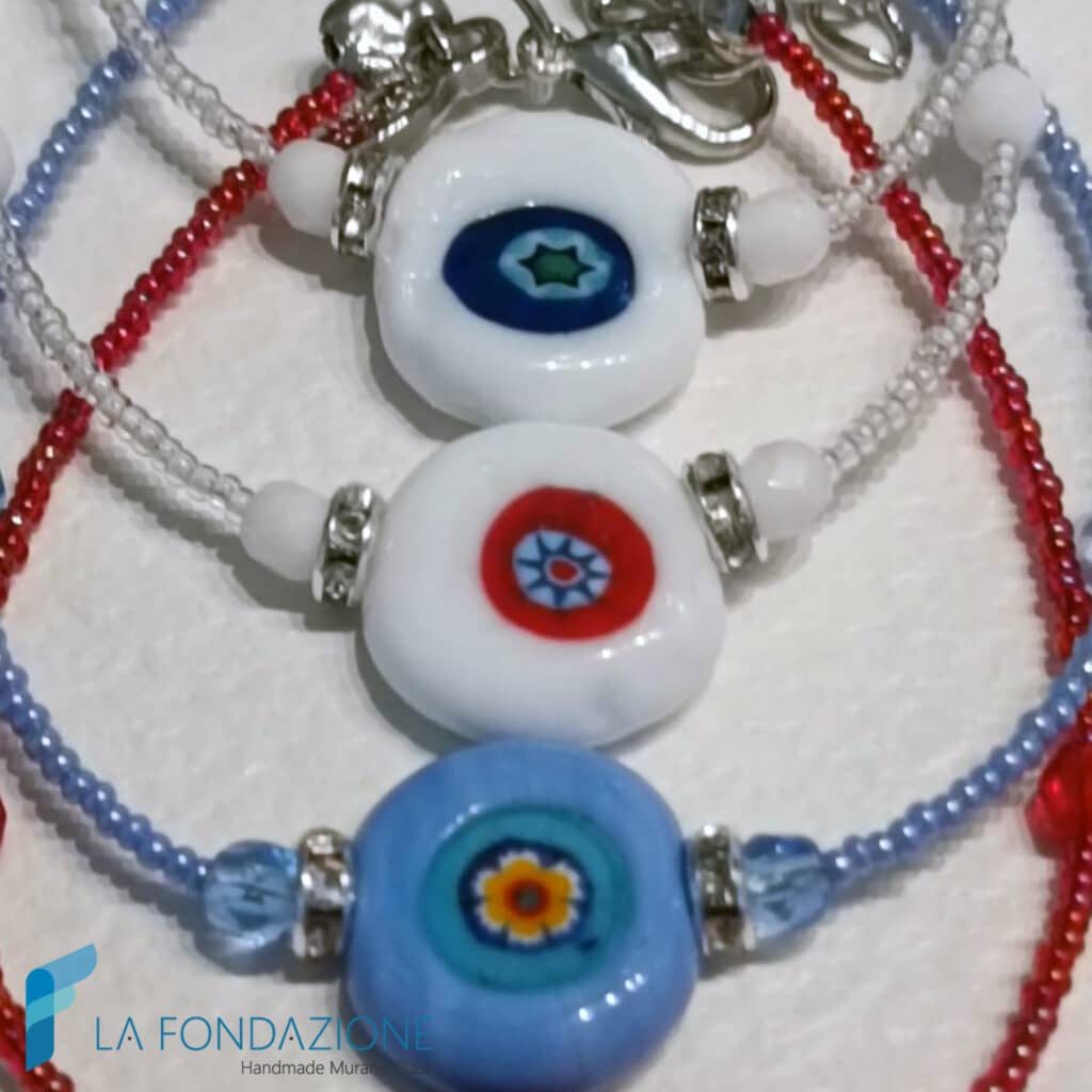 Set di Bracciali dell'amicizia con murrina | La Fondazione snc | BRAC0095