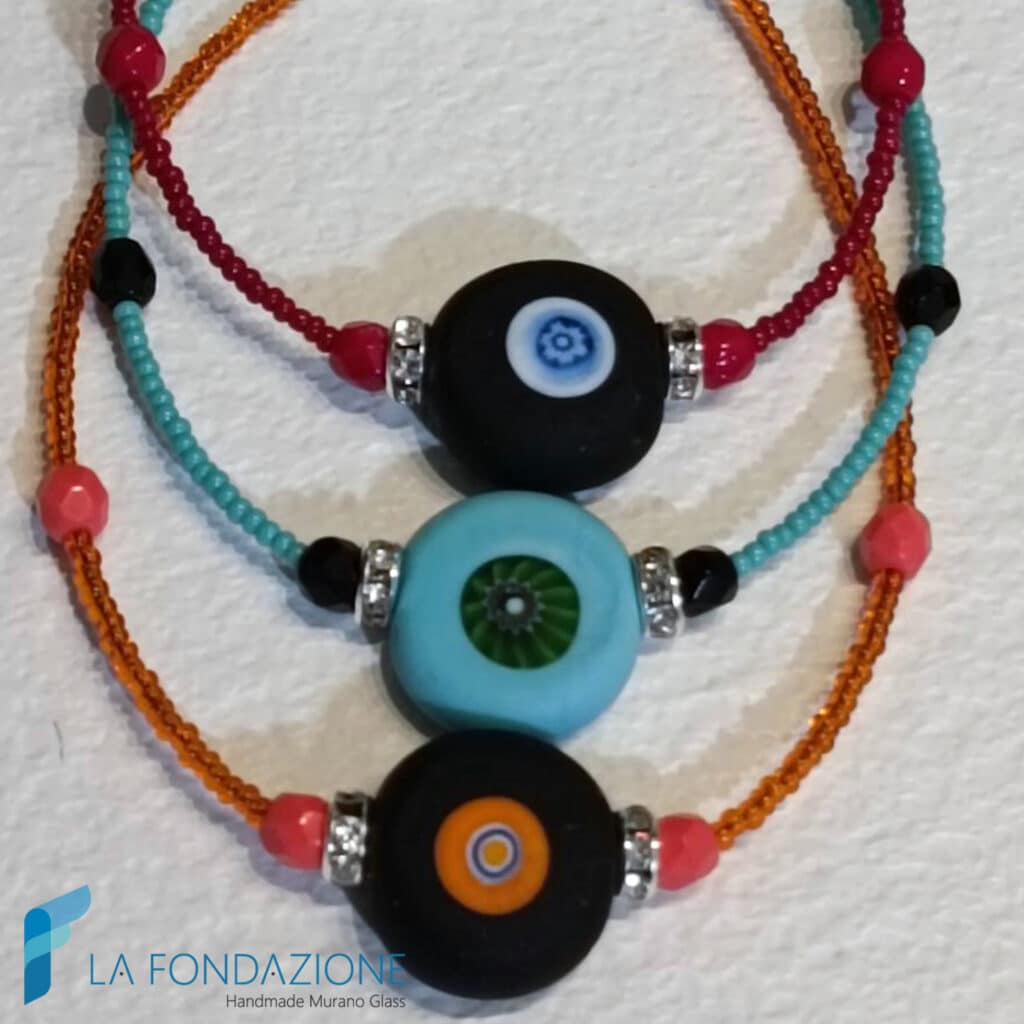 Set di Bracciali dell'amicizia con murrina | La Fondazione snc | BRAC0095
