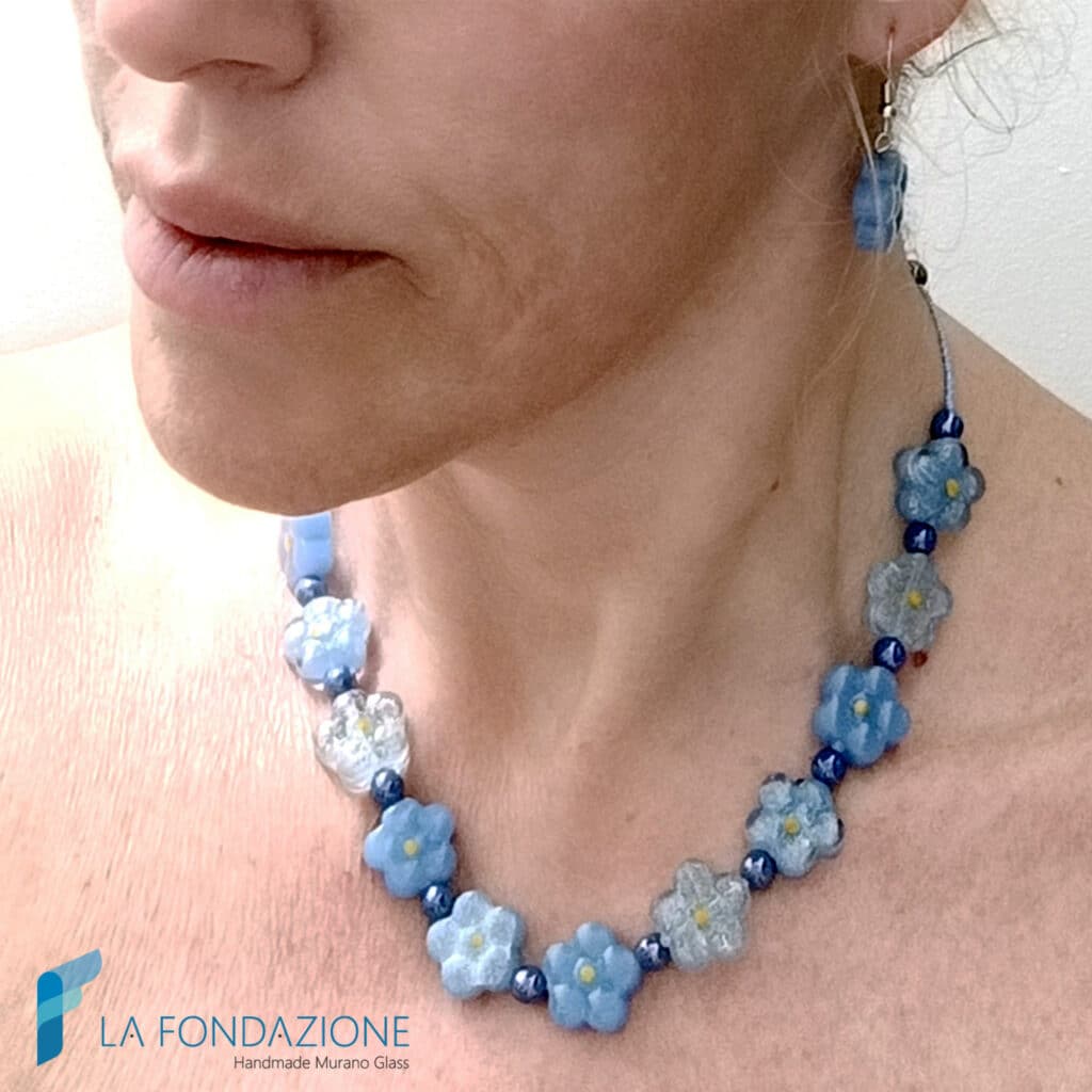 Parure Fiore di Pesco Acqua | La Fondazione snc | PARU0067