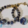 Deep Blue Phoenician Bracelet with Aventurine | BRAC0096 | La Fondazione snc