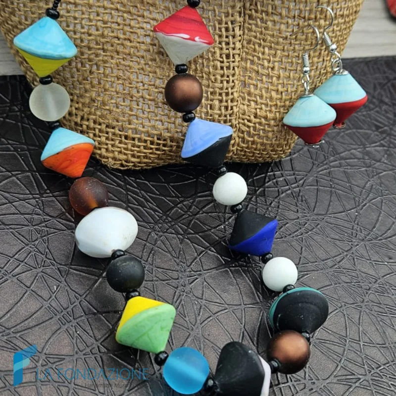 Parure Mirò con collana, orecchini e braccialetto - PARU0066 - La Fondazione